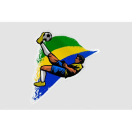 Brazil Football Bicycle Kick Stickers – Seleção (2-Pack)