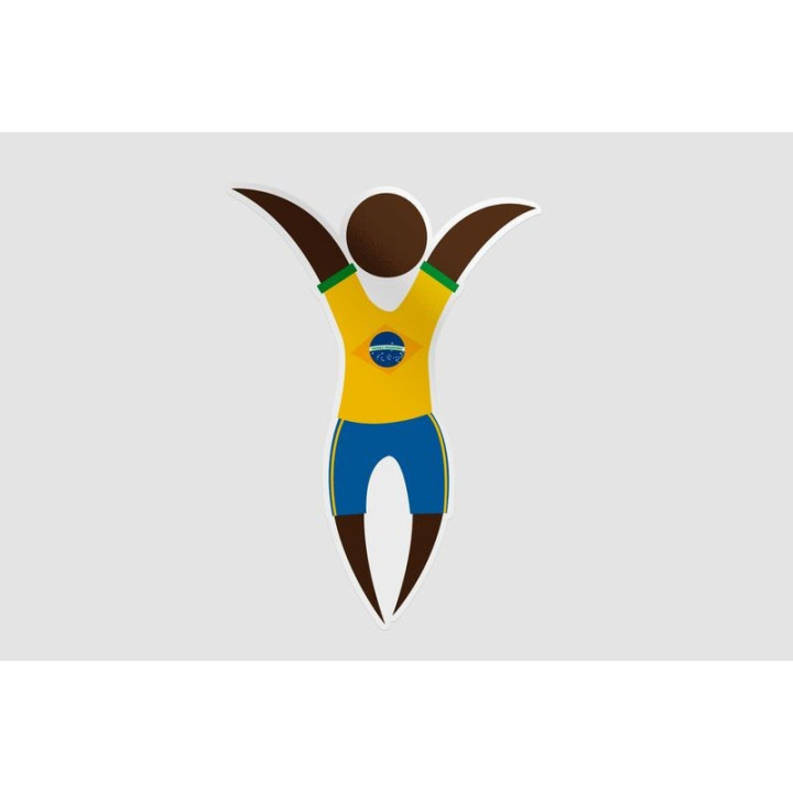 Brazil Football Player Stickers – Seleção Decals (2-Pack)