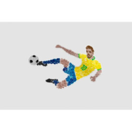 Brazil No.10 Bubble Art Football Sticker – Seleção (2-Pack)