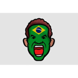 Brazil Football Fan Stickers – Seleção World Cup (2-Pack)