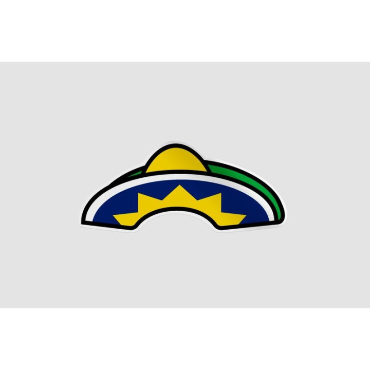 Brazil Football Fan Hat Stickers – World Cup Decals (2-Pack)