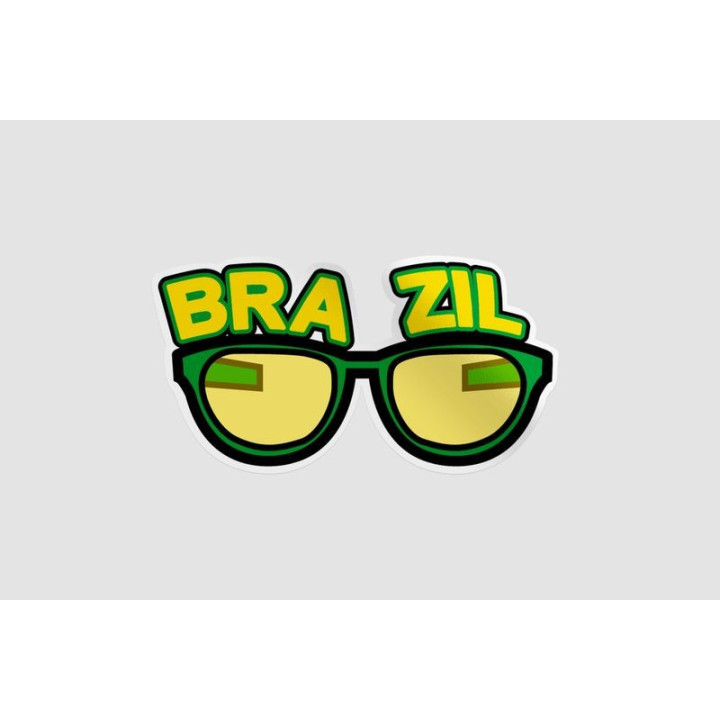Brazil Football Supporter Dh Style 9 Sticker - DecalsHouse