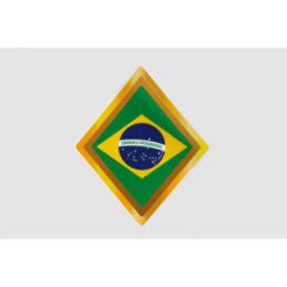Brazil Golden Badge Dh Style 5 Sticker - DecalsHouse