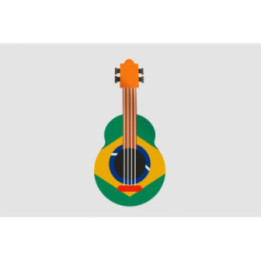 Brazil Guitar Sticker - DecalsHouse