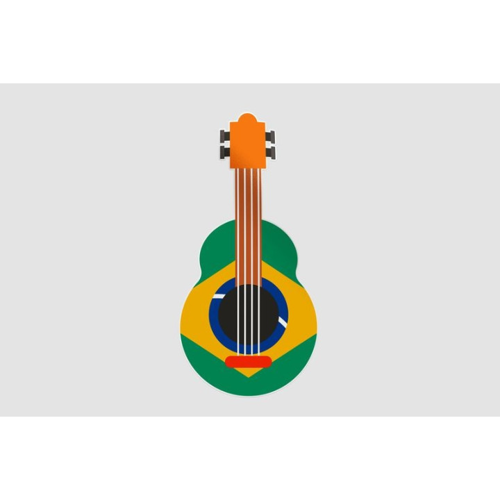 Brazil Guitar Sticker - DecalsHouse