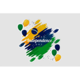 Brazil Happy Independence Day Style 3 Sticker - DecalsHouse