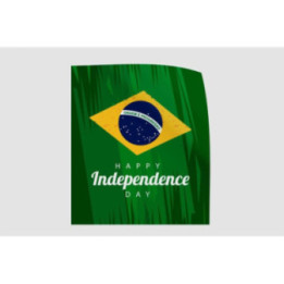 Brazil Happy Independence Day Style 4 Sticker - DecalsHouse