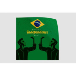 Brazil Happy Independence Day Style 6 Sticker - DecalsHouse