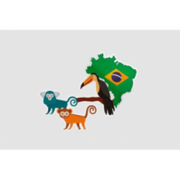 Brazil Map Style 20 Sticker - DecalsHouse