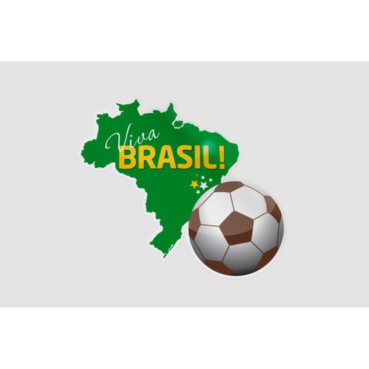 Brazil Map Style 5 Sticker - DecalsHouse