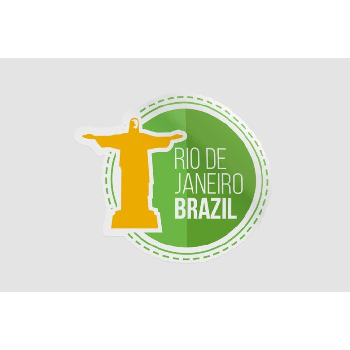Brazil Rio De Janeiro Badge Sticker - DecalsHouse