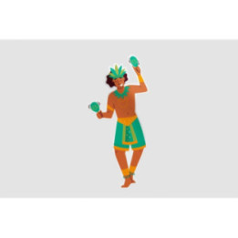 Brazilian Carnival Dancer Style 13 Sticker - DecalsHouse