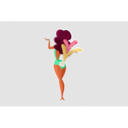 Brazilian Carnival Dancer Style 18 Sticker - DecalsHouse