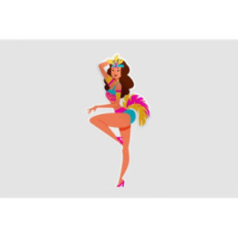 Brazilian Carnival Dancer Style 21 Sticker - DecalsHouse