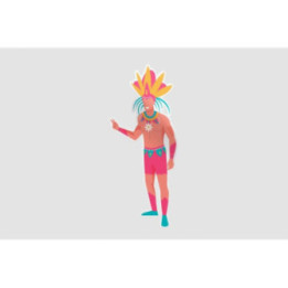 Brazilian Carnival Dancer Stickers – Samba Decals (2-Pack)