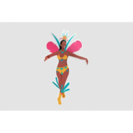 Brazilian Carnival Dancer Stickers – Samba Decals (2-Pack)