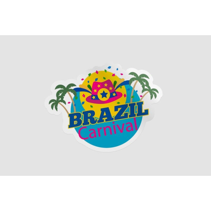 Brazil Carnival Stickers – Rio Festival Decals (2-Pack)