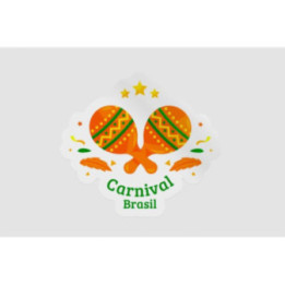 Brazilian Carnival Stickers – Rio Brasil Decals (2-Pack)