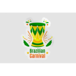 Brazilian Carnival Stickers – Samba Drum Decals (2-Pack)