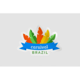 Brazil Carnival Stickers – Rio Festival Decals (2-Pack)