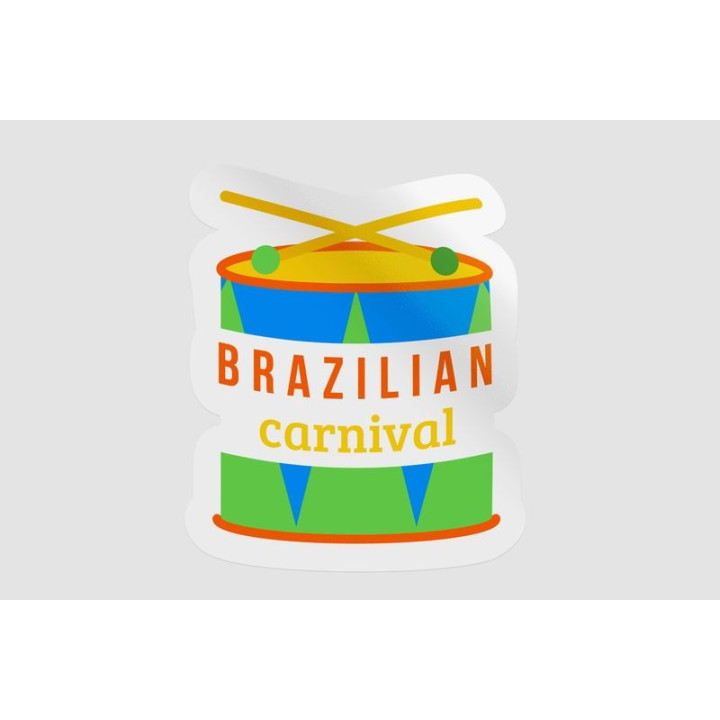 Brazilian Carnival Stickers – Rio Samba Decals (2-Pack)