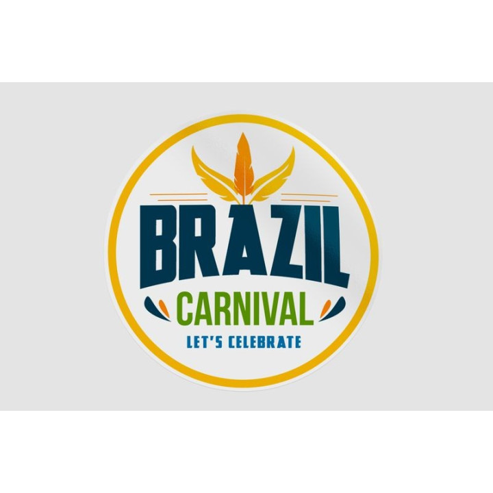 Brazil Carnival Stickers – Rio Festival Decals (2-Pack)