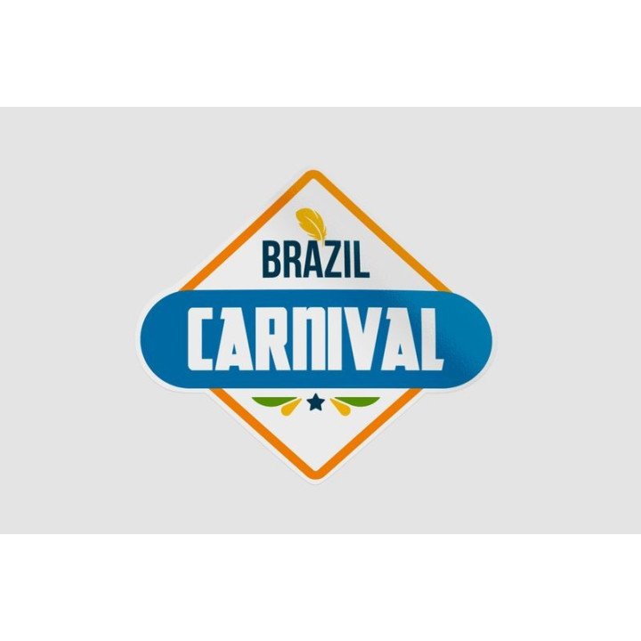 Brazil Carnival Stickers – Rio Festival Decals (2-Pack)