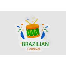 Brazilian Carnival Stickers – Samba Rio Festival (2-Pack)