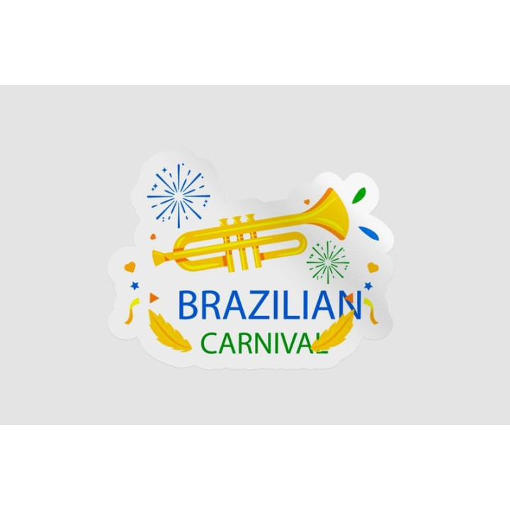Brazilian Carnival Stickers – Rio Festival Decals (2-Pack)