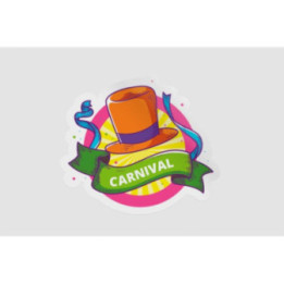 Brazilian Carnival Stickers – Rio Party Decals (2-Pack)