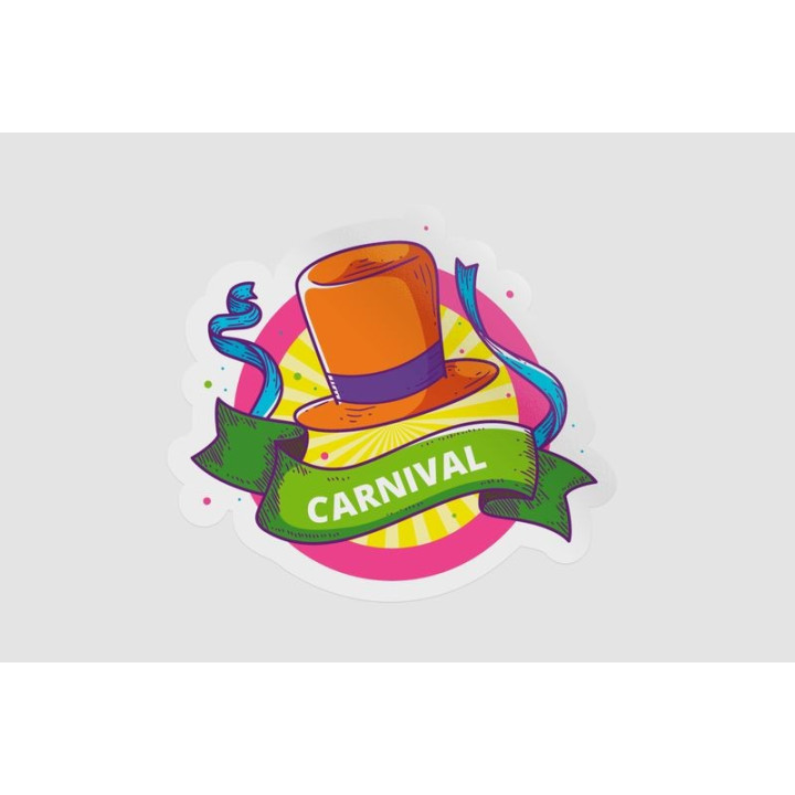 Brazilian Carnival Stickers – Rio Party Decals (2-Pack)