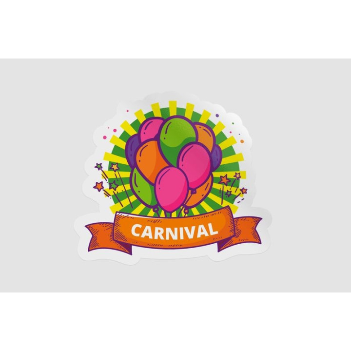 Brazilian Carnival Stickers – Rio Party Decals (2-Pack)