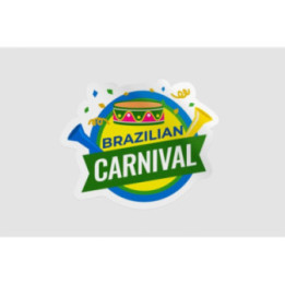 Brazilian Carnival Stickers – Rio Samba Festival Decals (2-Pack)