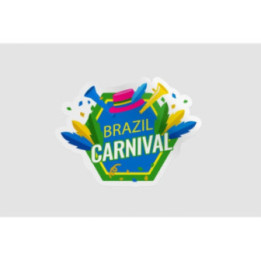 Brazil Carnival Stickers – Rio Festival Decals (2-Pack)