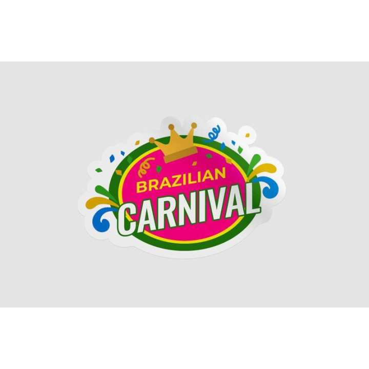 Brazilian Carnival Stickers – Rio Festival Decals (2-Pack)