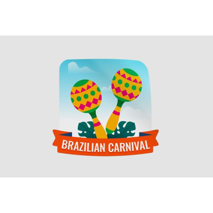 Brazilian Carnival Stickers – Rio Festival Decals (2-Pack)