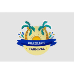 Brazilian Carnival Stickers – Rio Festival Decals (2-Pack)