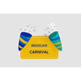 Brazilian Carnival Stickers – Rio Festival Decals (2-Pack)
