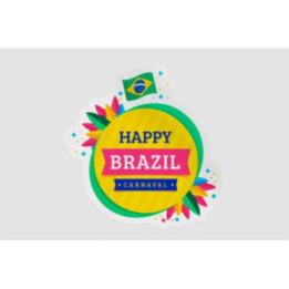 Brazil Carnival Stickers – Carnaval Celebration Decals (2-Pack)