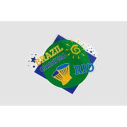 Brazil Carnival Rio Stickers – Samba Festival Decals (2-Pack)