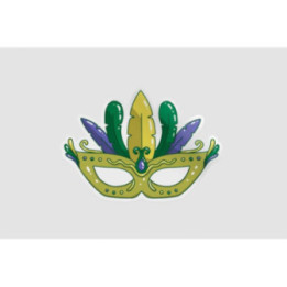 Brazilian Carnival Mask Stickers – Festival Decals (2-Pack)