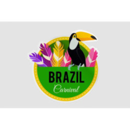 Brazil Carnival Stickers – Toucan Tropical Decals (2-Pack)
