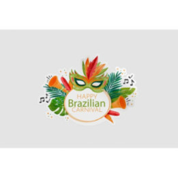 Brazilian Carnival Stickers – Rio Mask Fiesta Decals (2-Pack)