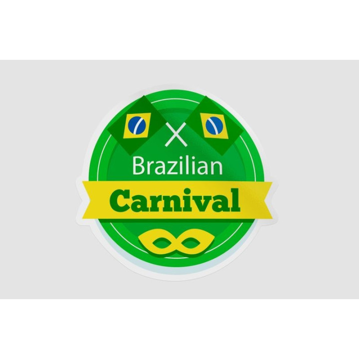 Brazilian Carnival Stickers – Samba Festival Decals (2-Pack)
