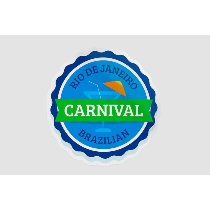Brazilian Carnival Rio de Janeiro Stickers (2-Pack)