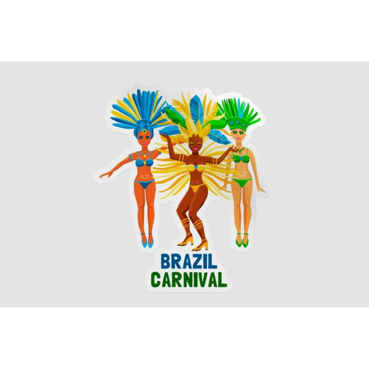 Brazilian Carnival Style 4 Sticker - DecalsHouse