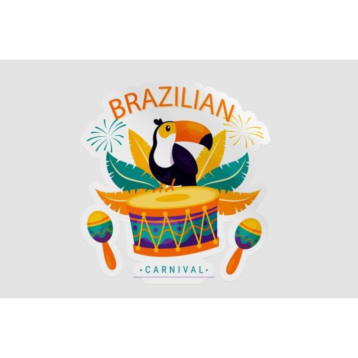 Brazilian Carnival Style 5 Sticker - DecalsHouse