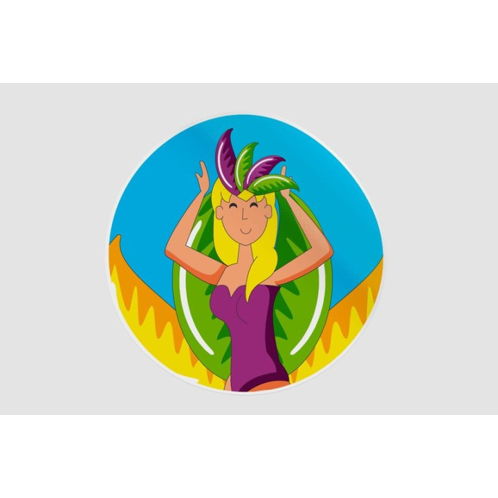 Brazilian Dancer Style 11 Sticker - DecalsHouse
