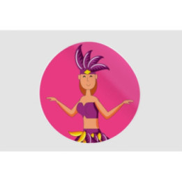 Brazilian Dancer Style 3 Sticker - DecalsHouse