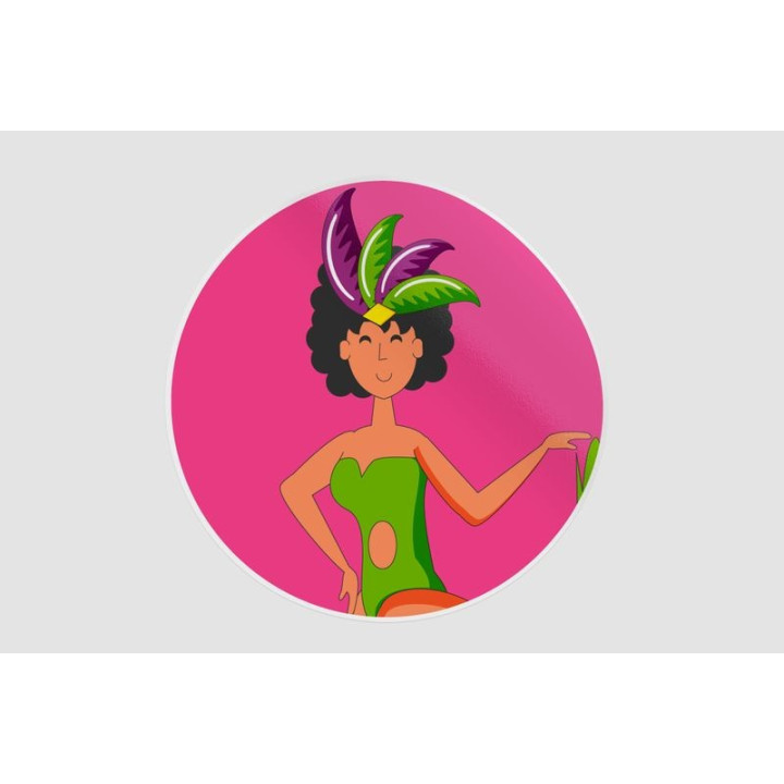 Brazilian Dancer Style 8 Sticker - DecalsHouse